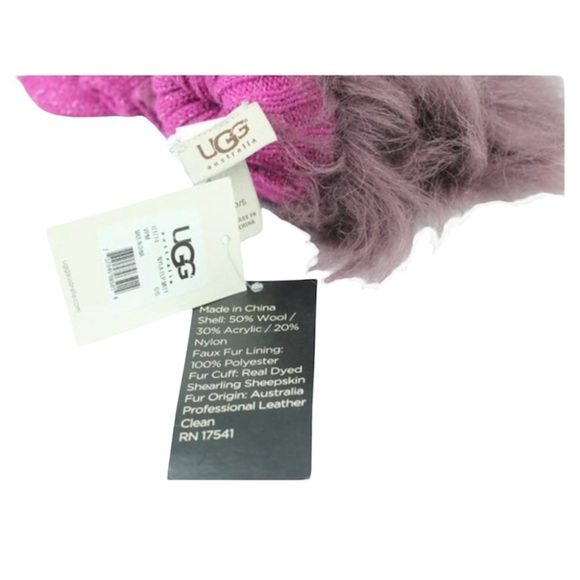 🛍HP🛍 Ugg Australia Nyla Flip Mitten Faux Fur Cuff - Picture 3 of 11